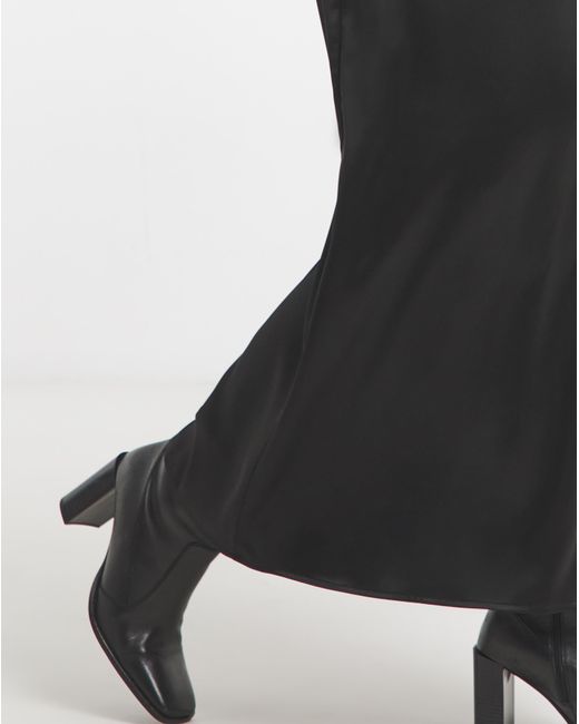 Simply Be White Satin Maxi Skirt