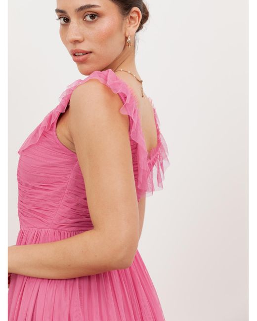 Anaya with love Pink Anaya Plain Dress