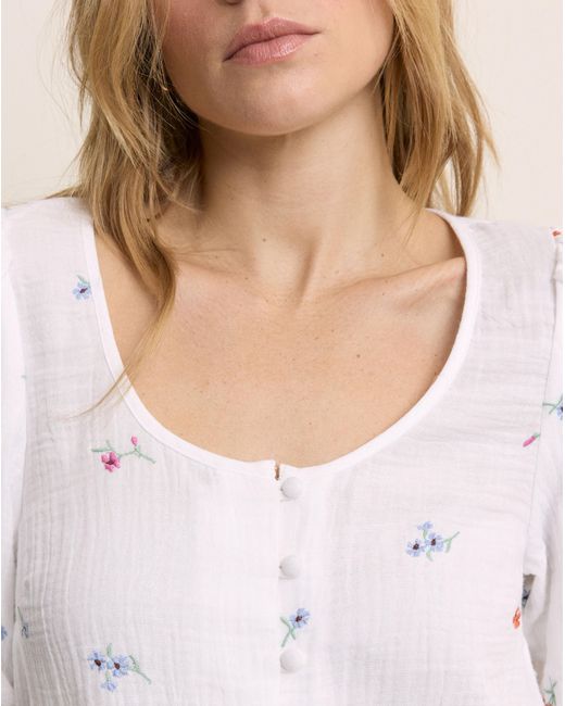 Nobody's Child White Edris Blouse