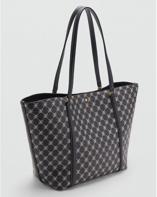 Mango Black Small Logo Shoulder Bag