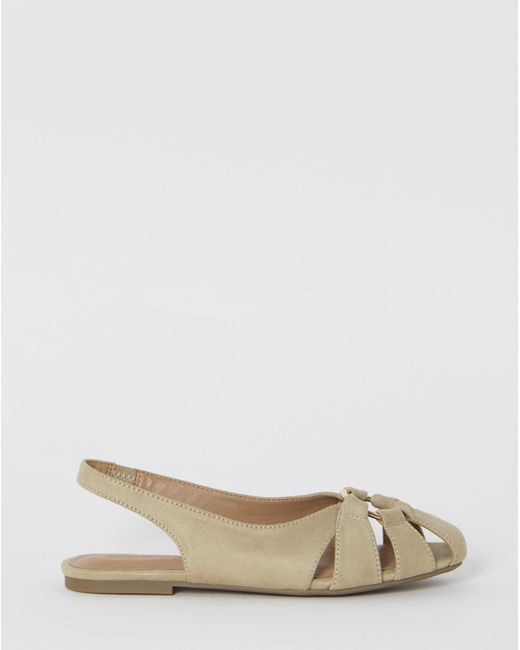 Simply Be Natural Ring Detail Ballerinas Extra Wide Fit