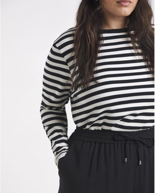 Simply Be Blue Wide Leg Trousers