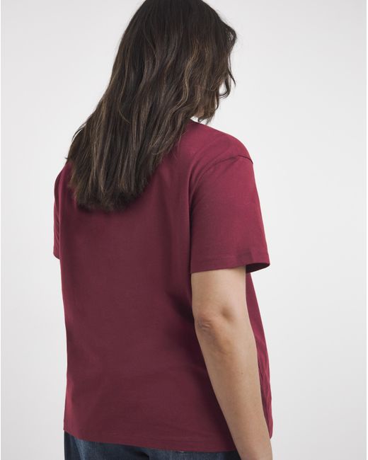 Simply Be Red 2 Pack High V Neck Slim Fit T-Shirt
