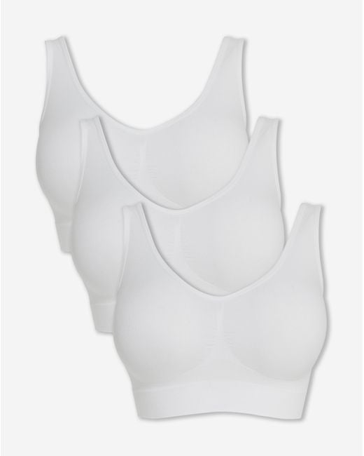 Pretty Secrets White 3 Pack Comfort Tops