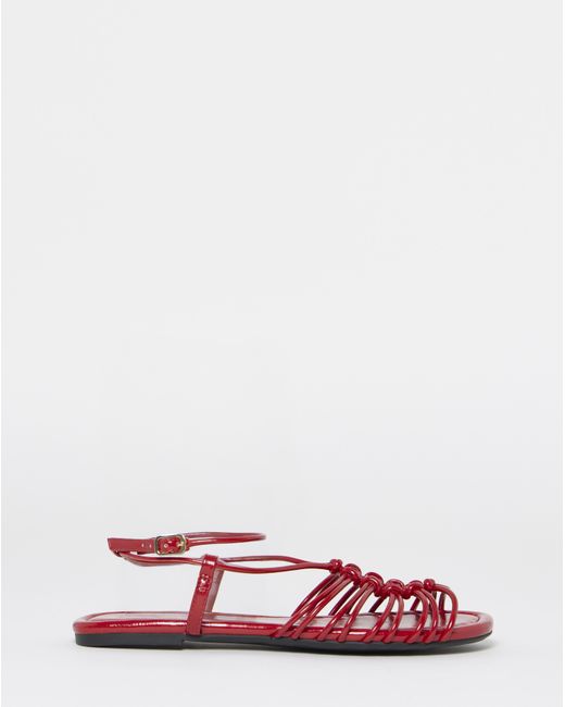Simply Be White Tubular Woven Sandals Extra Wide