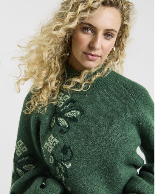 Joe Browns Green Perfectly Paisley Jumper