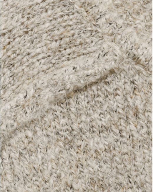 Mango White Creme High Neck Sweater