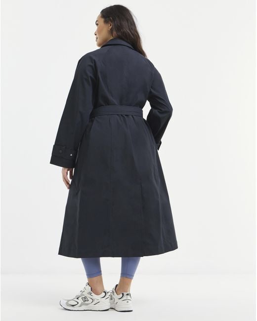 Sweaty Betty Blue Waterproof Trench Coat