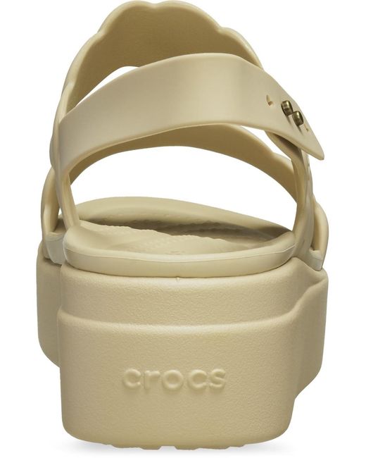 CROCSTM Metallic Brooklyn Low Wedge Sandal