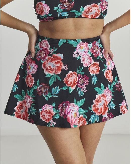 MAGISCULPT Multicolor Swim Skirt With Shorts