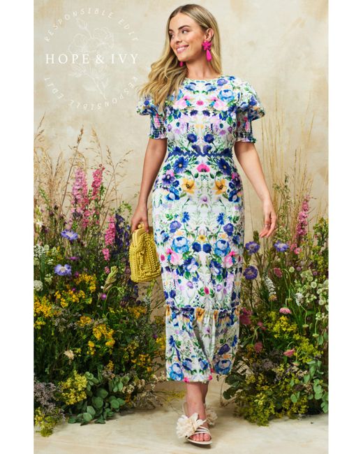 Hope & Ivy Green Charlotte Ann Dress