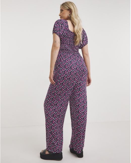 Joe Browns Purple Ditsy Jumpsuit