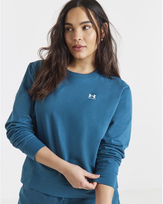 Under Armour Blue Sport Terry Crew Sweatshirt