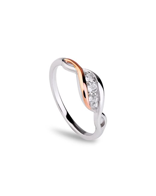 Clogau White Past Present Future Ring