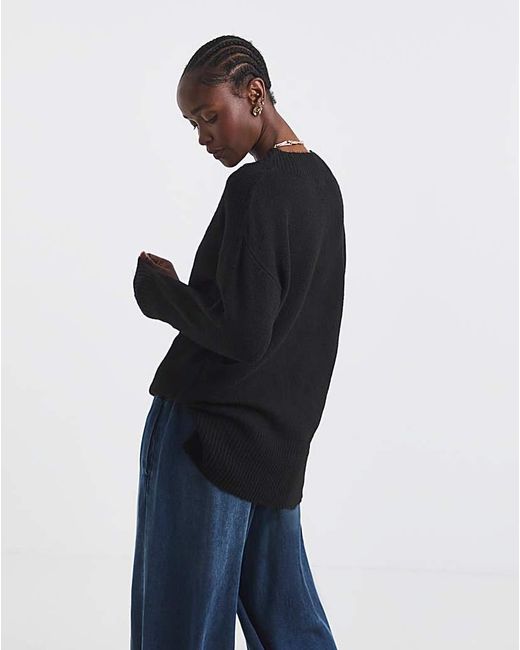 Simply Be Black V-Neck Tunic