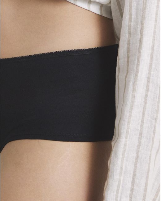 Pretty Secrets Black 4 Pack Value Cotton Shorts