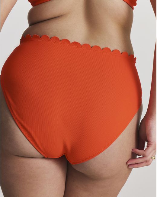 MAGISCULPT Red Scallop Bikini Bottoms