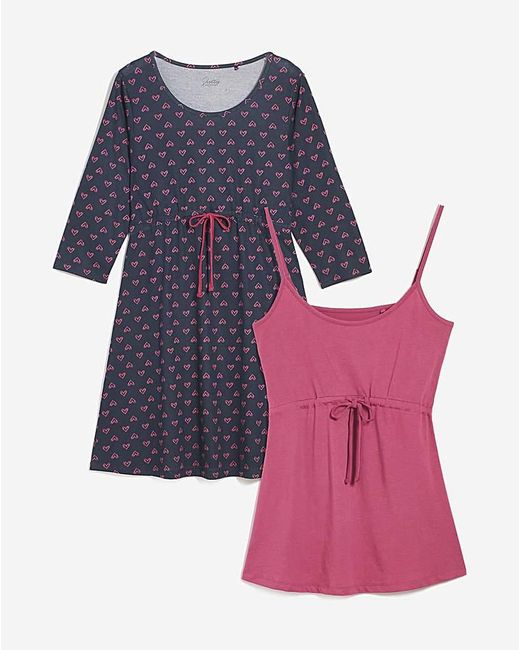 Pretty Secrets Blue 2 Pack Maternity Tops