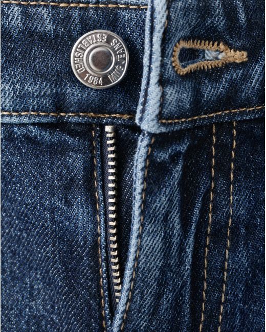 Mango Blue Comfort High-Rise Crop Mom Jean