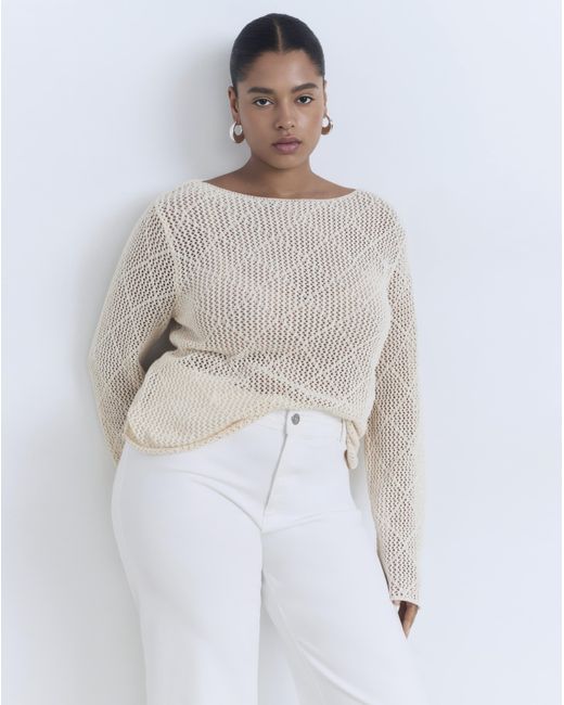 Mango White Jeans Catherin