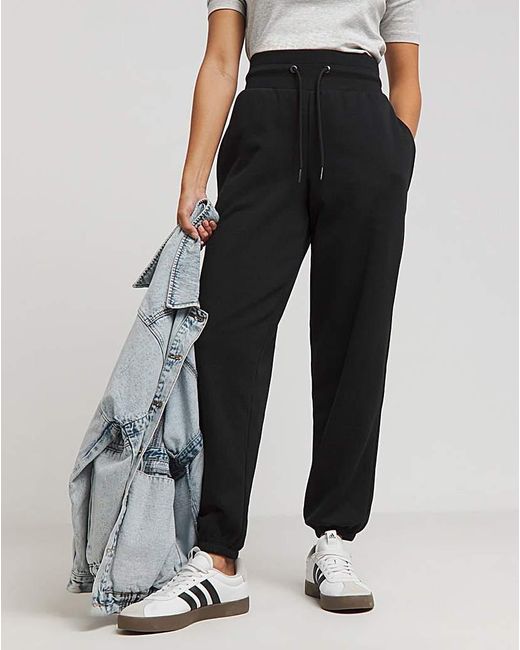 Simply Be Black Core Oversized Joggers