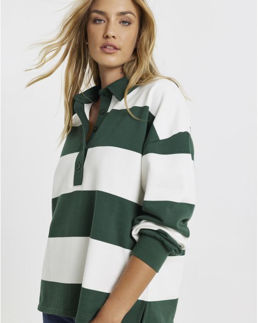 Simply Be Green Polo Neck Sweatshirt