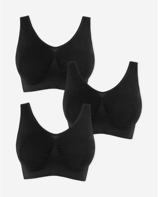 Pretty Secrets Black 3 Pack Comfort Tops A-D