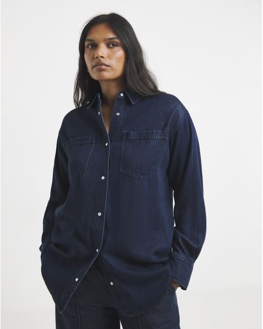 Simply Be Blue Ultimate Denim Shirt