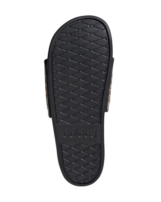 Adidas White Adilette Comfort Slides