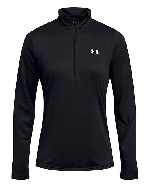 Under Armour Black 1/2 Zip Solid Top
