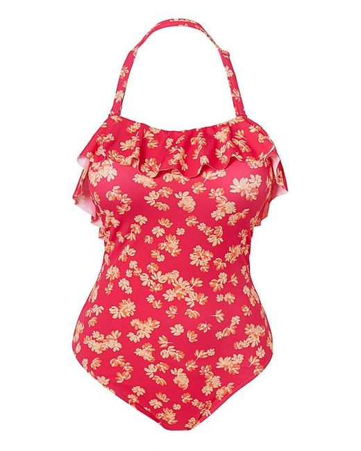 Simply Be Red Value 2 Pack Swimsuits