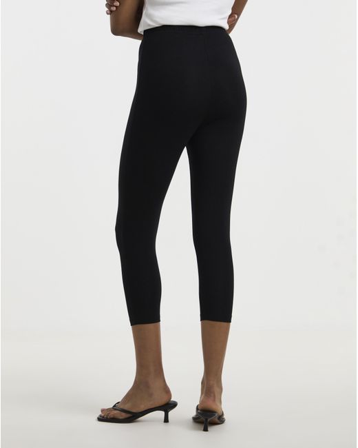 Simply Be Black Jersey Cropped Legging