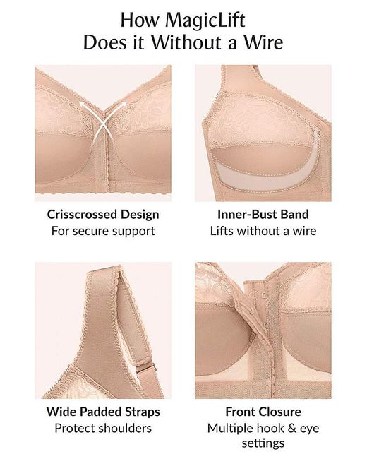 Glamorise Brown 1200 Magic Lift Bra