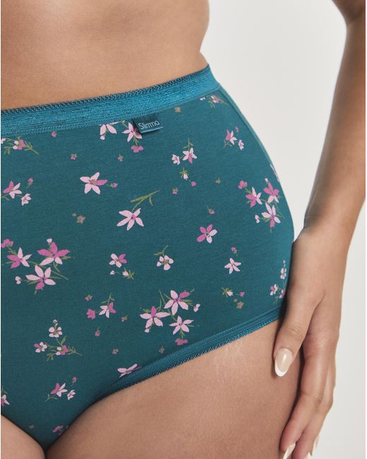 Slimma Blue 4 Pack Full Fit Knickers