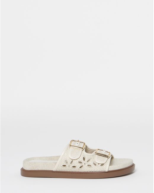 Simply Be Natural Laser Cut Out Sandals Wide