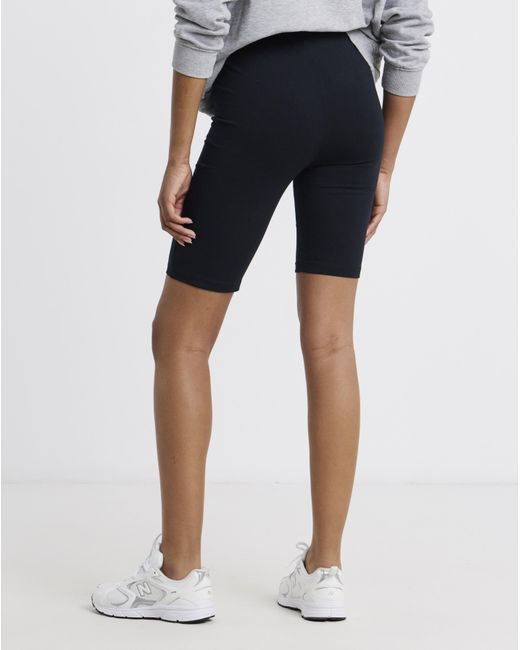 Simply Be Black Cotton Cycling Short