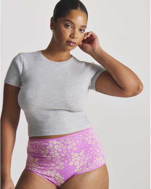 Pretty Secrets Pink 6 Pack Full Brief Knickers