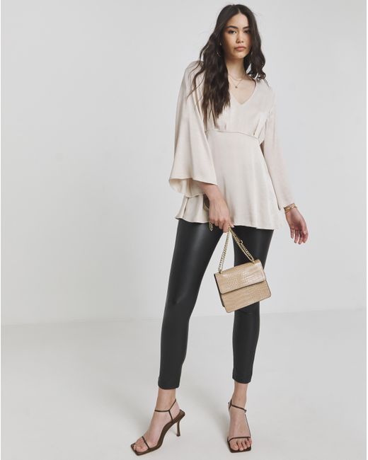 Joanna Hope Natural Satin Blouse