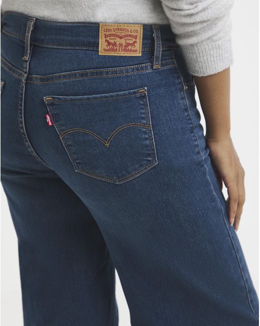 Levi's Blue 318 Shaping Wide Leg Jean