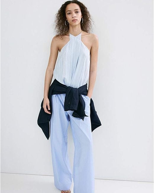 Mango Blue Trousers Saly
