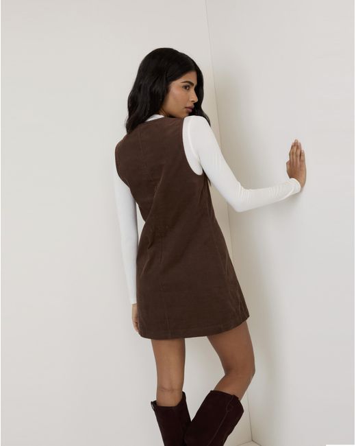 Nobody's Child Natural Nila Mini Cord Dress