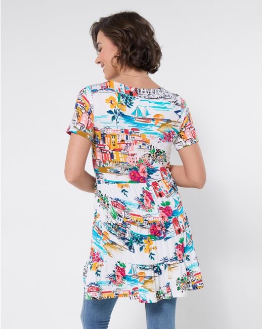 Joe Browns Blue Sunny Scenic Jersey Tunic Top