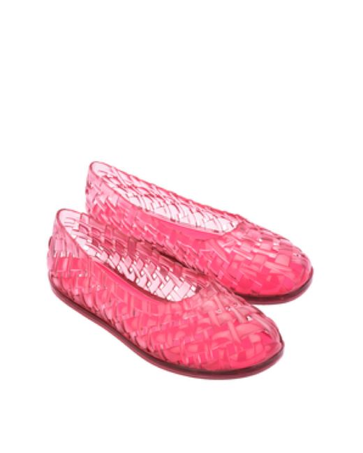 Melissa Pink Melissa Possession Ballerina Jelly Flats