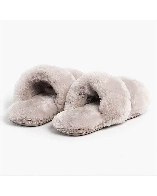 Just Sheepskin|Totes Multicolor Just Sheepskin Ladies Poppy Open Slider