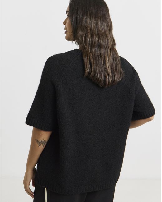 Simply Be Blue Boxy Knitted Top