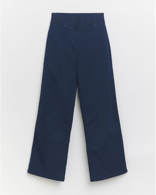 Simply Be Blue Weekender Wide Leg Jegging