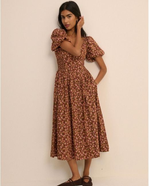 Nobody's Child Brown Nobodys Child Mara Midi Dress