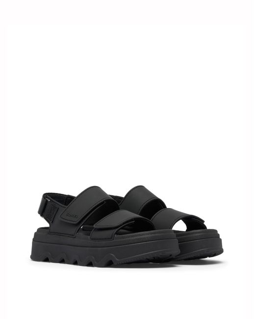 Sorel Black Kinetic Sunchase Sandals