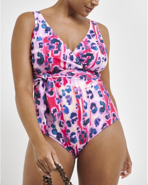 Joe Browns Pink Animal Non Wired Swimsuit