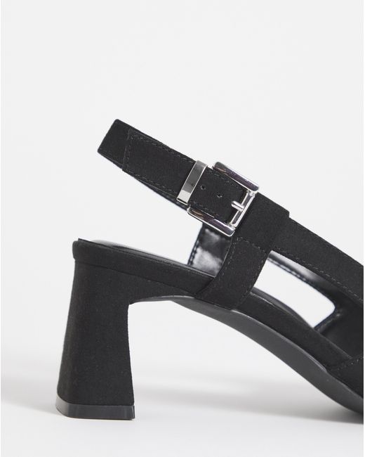 Simply Be Natural Pointed Slingback Heels Wide Fit